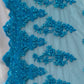 17 Colors, Embroidered Lace With Beads And Sequins  # HT 1027
