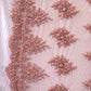5  Colors, Embroidery Lace With Beads # WL 107