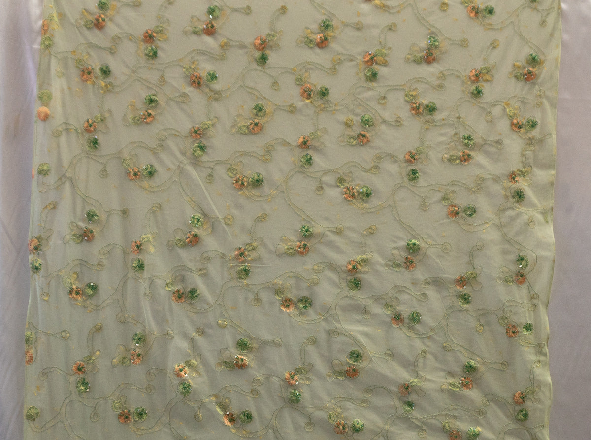 Universe Lace  Fabric Bridal Veil Corded Flowers # SH 1102