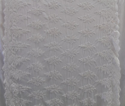 Universe Lace  Fabric Bridal Veil Corded Flowers # EMBB 848