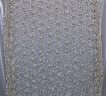 Heavy Beads For Bridal Veil Flower Mesh Dress  # UNIBAS-12
