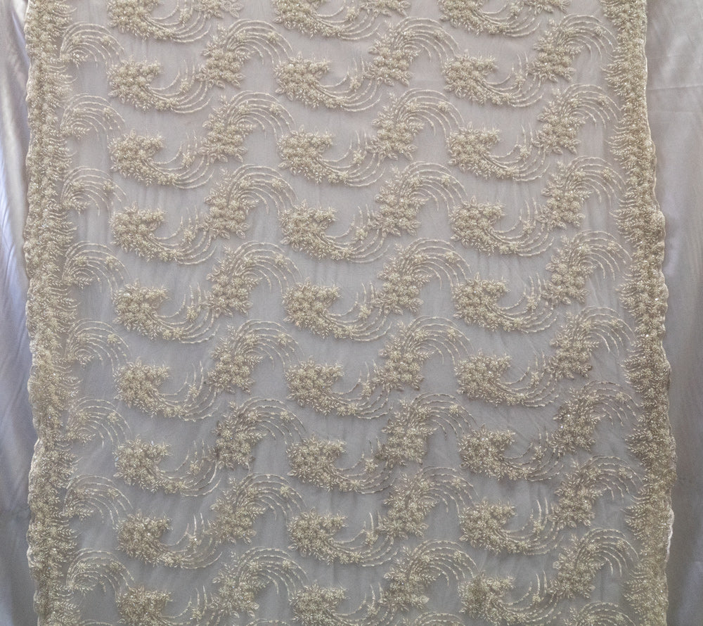 4 Colors, Heavy Hand Beaded Embroidered Flowers  # UNIGR-H161