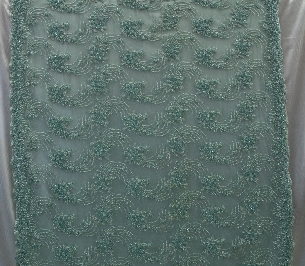 4 Colors, Heavy Hand Beaded Embroidered Flowers  # UNIGR-H161