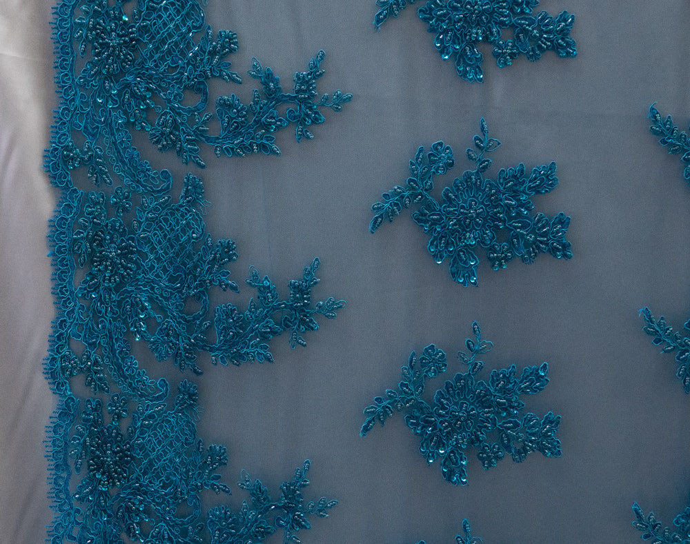 5 Colors, Embroidery Sequins With Beads  # UNI1029BE