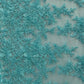 10 Colors, Universe Lace  Fabric Bridal Veil Corded Flowers # UNIGR R-255