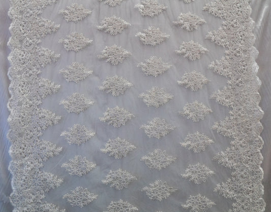 Embroidered Lace With Beads  #  HD 12043