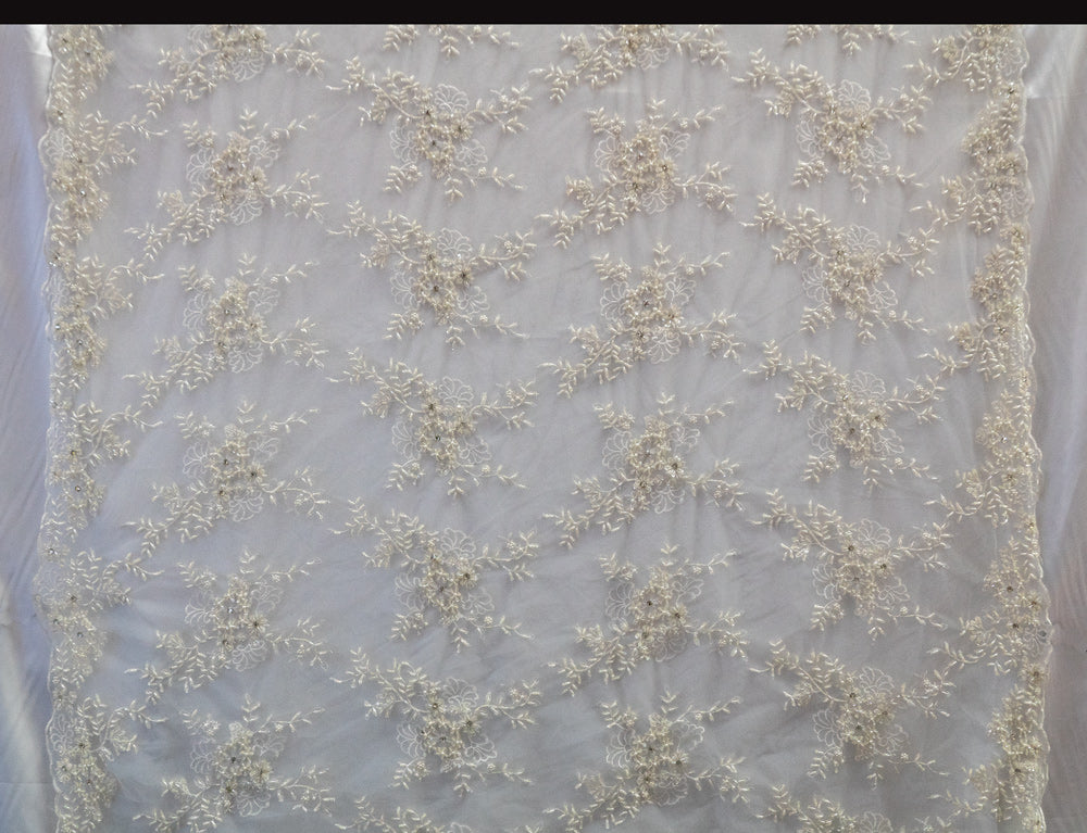 Embroidered Lace With Beads   #  UNI 5252