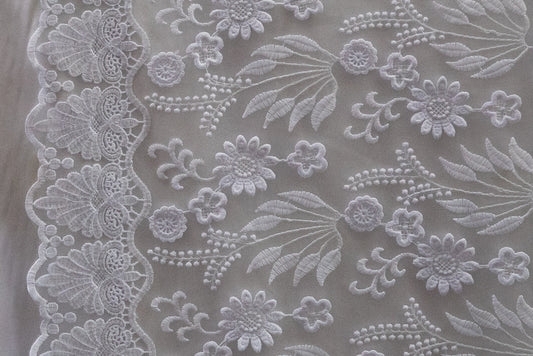 Embroidered Flower Lace # 20220626
