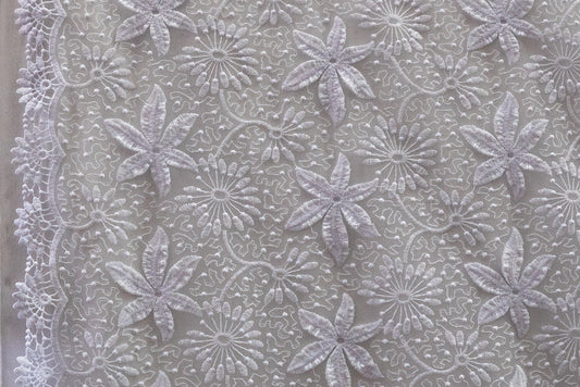Embroidered Flower Lace # 20220629