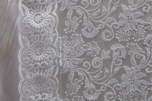 Embroidered Flower Lace # Y 21-6-8