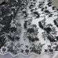 2 Colors, Black/White Embroidered lace with 3D Chiffon Flower SP17-050-D- 1