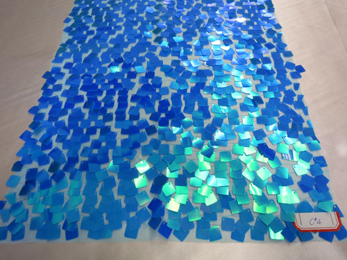 Holographic Square Sequins Mesh    # ZS0502