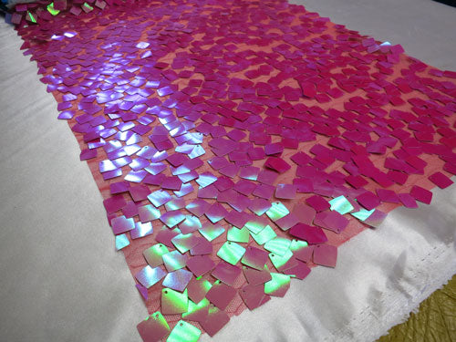 Holographic Square Sequins Mesh    # ZS0502