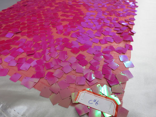 Holographic Square Sequins Mesh    # ZS0502