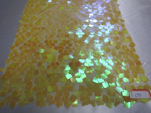 Holographic Square Sequins Mesh    # ZS0502