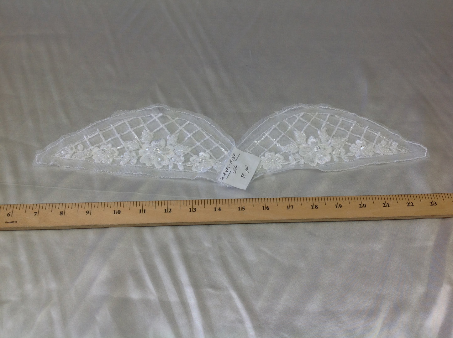 White Bridal Beaded Lace  # VFC-193BP  and # VFC- 195BP